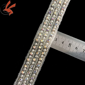 Wedding Bridal Belt Rhinestone Crystal Applique Trim for Bridesmaid Dress