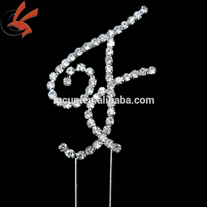 Diamond Crystal Rhinestone Bling Cake Topper