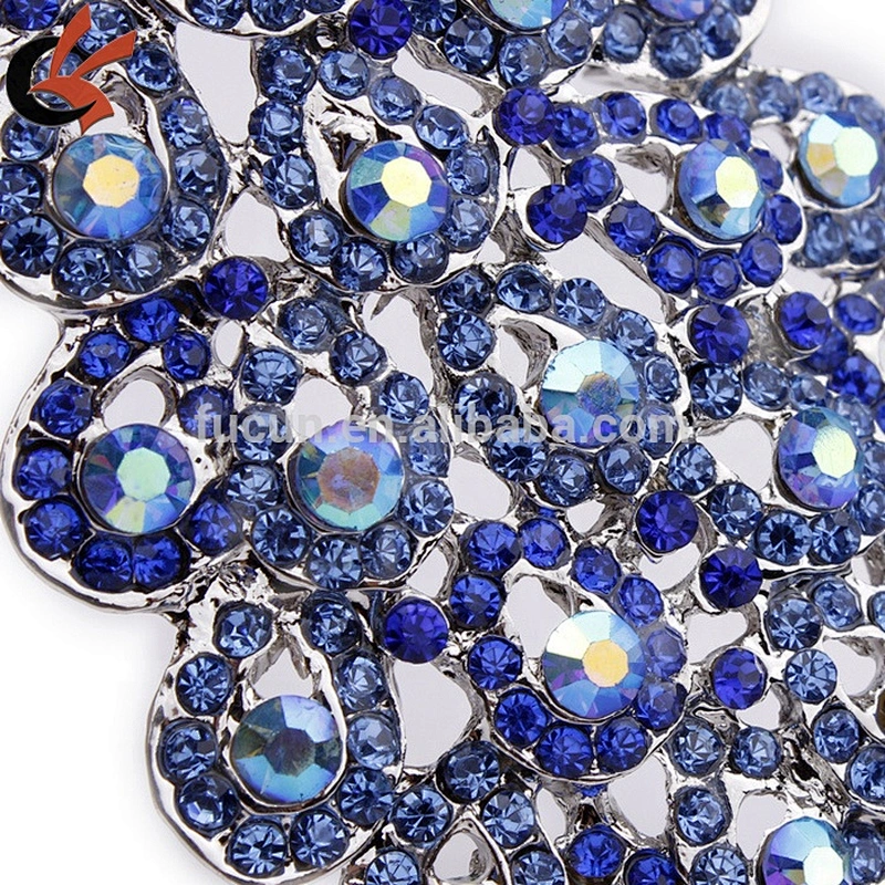 Wholesale rhinestone Large Peacock Brooch pin for Party