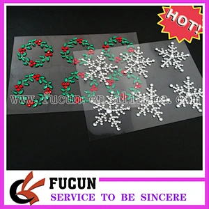 Wholesale Custom Christmas Halloween Craft Gem Self-adhesive Sticker