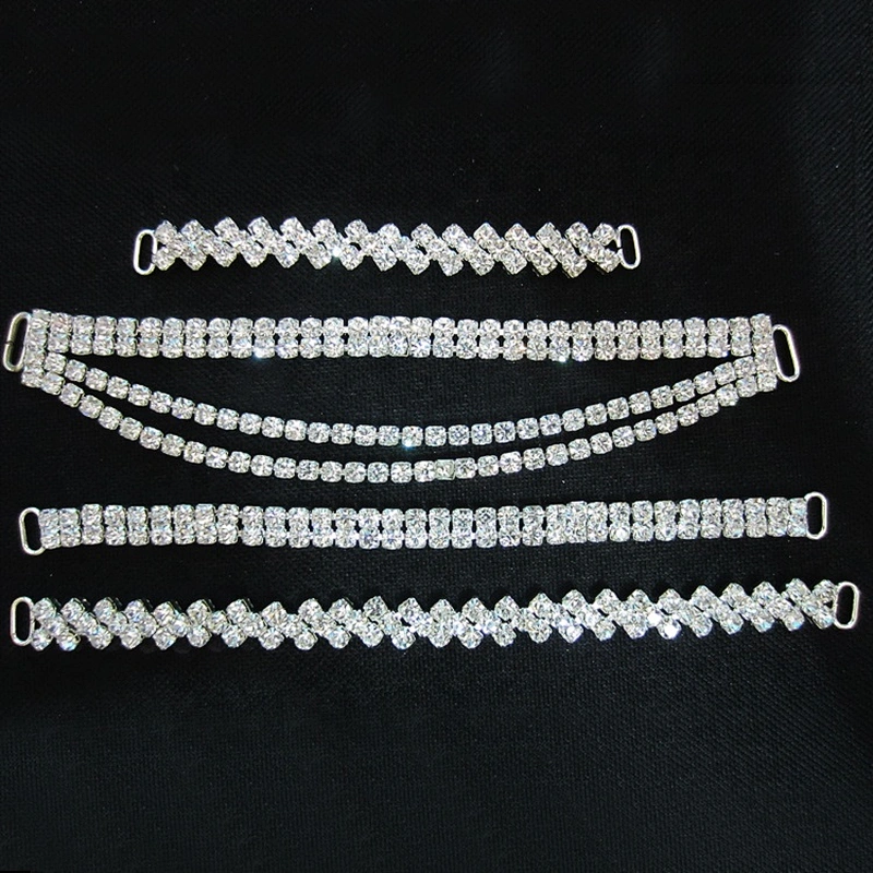 Factory Wholesale Swimwear Accessories Rhinestone Pendant Crystal Bikini Connector