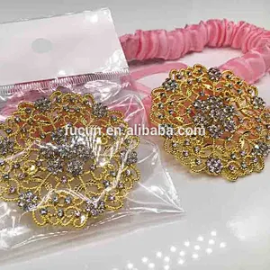 Factory wholesale hot sale gold jewelry crystal bridal wedding rhinestone brooch