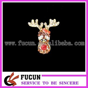 hot sale rhinestone snowman brooch for Christmas decoration
