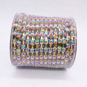 DIY sewing accessories craft fancy SS28 resin stone chain trimming