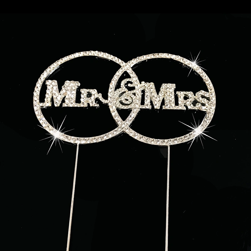 wholesale super wedding table centerpieces rhinestone cake topper wedding 9*15cm