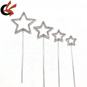 Various Size Star shape bling crystal rhinestone cake topper