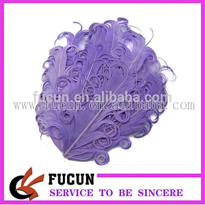 pure color hot pink color goose feather for headband