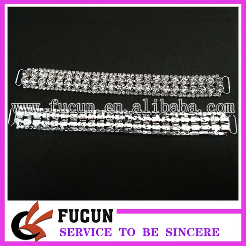wholesale crystal rhinestone closure clasp diamante connectors for swimwear
