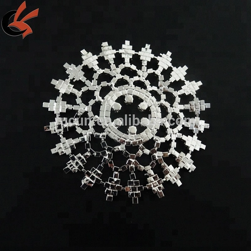 2019 New fashion round sew on rhinestone appliques for sash decoration