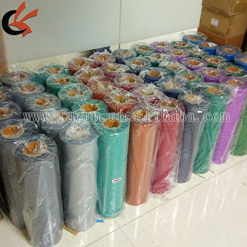 korean quality gold glitter heat transfer vinyl for garment