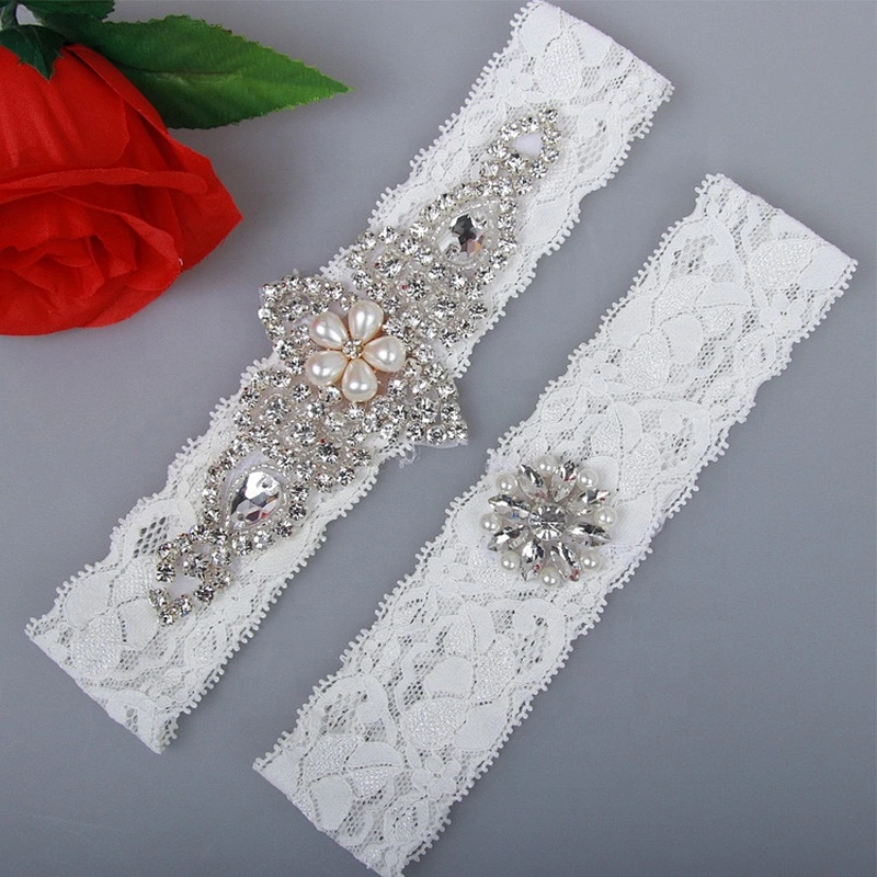 handmade bridal accessories crystal legs wedding decorations pattern rhinestone lace applique