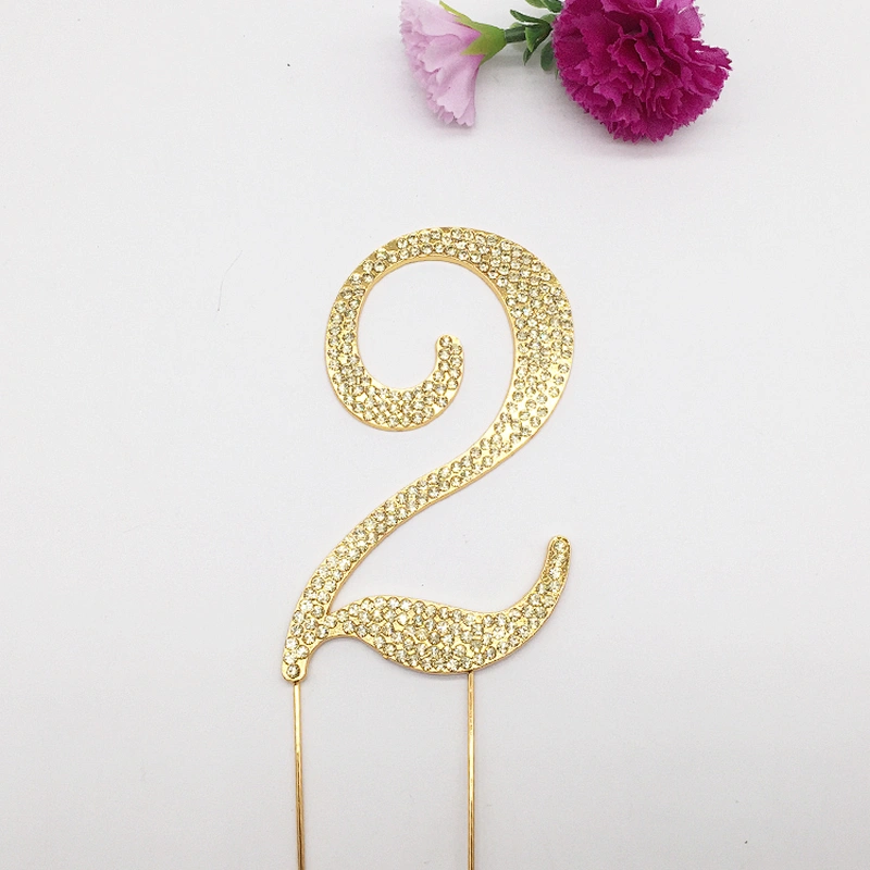 gorgeous wedding invitations gold diamante cake numbers topper for wedding decorations