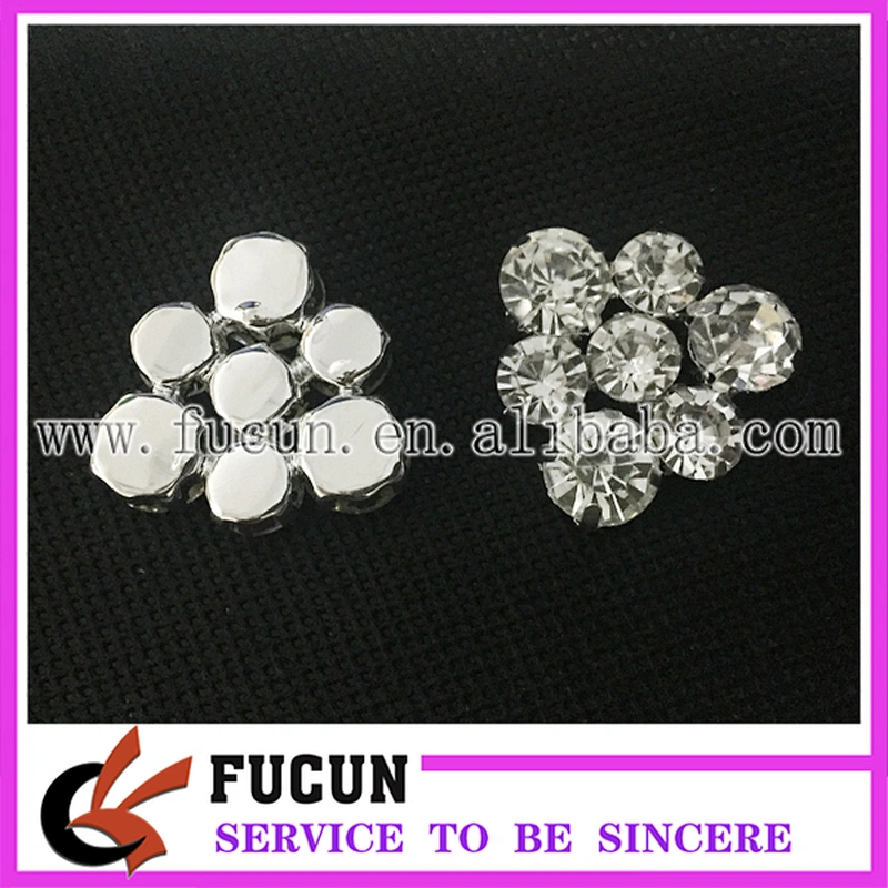 fashion jewelry women lapel neckline brooch button crystal rhinestones flat back buttons