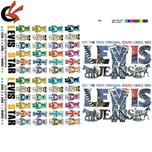 Wholesale Custom iron on plastisol heat transfer sticker