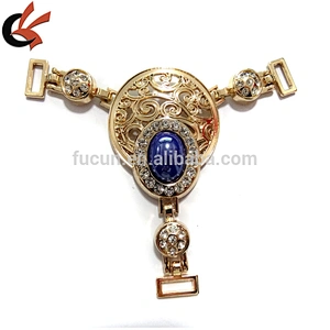 T shape rhinestone shoe chain sandal ornament lady sandal shoe accessories