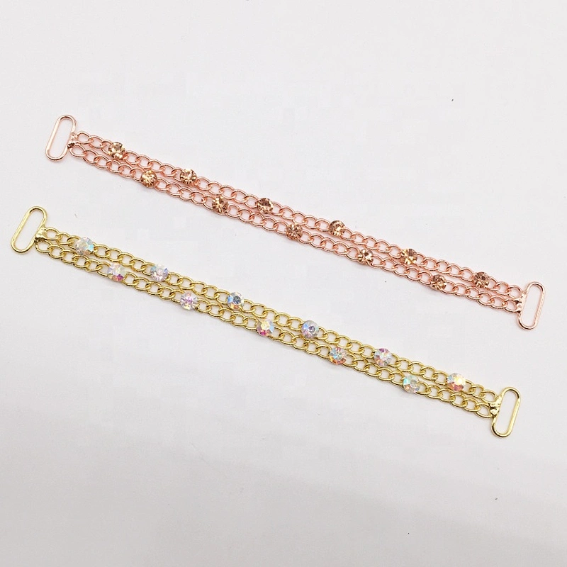 New Bikini Decorative Metal Chain Gold Rhinestone Bikini Swimwear Connectors