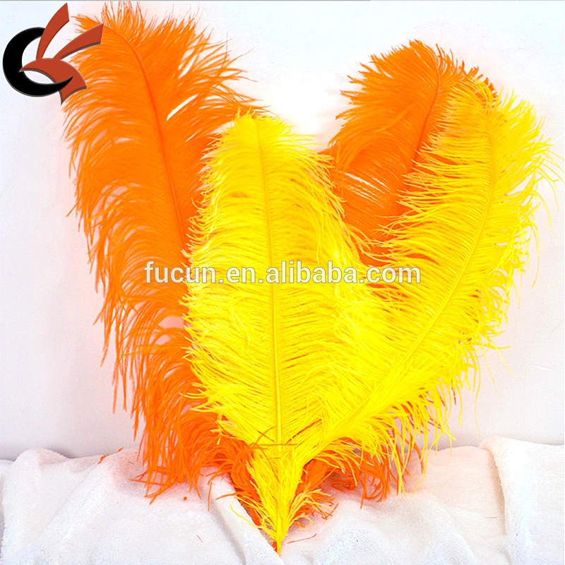 Hot sale Orange color Loose Natural Ostrich Feathers for Carnival