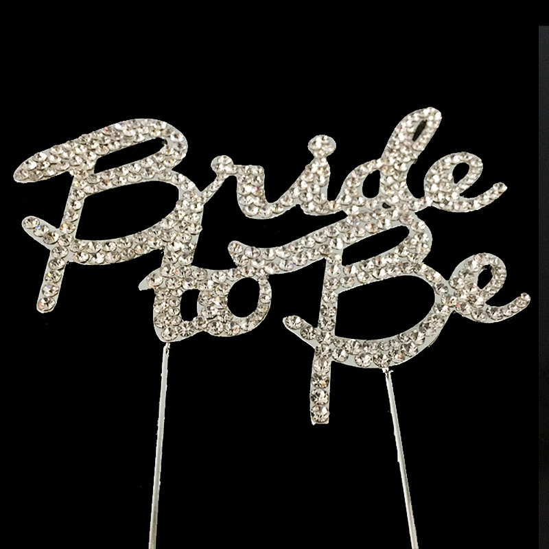 Customize Bride Wedding Party Frozen Lovely Cake Topper Bride-To-Be Wedding Cake Topper