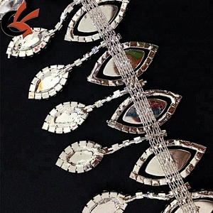 wedding decoration Pearl and Rhinestone Pendent chain trimming