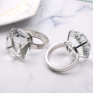 hot sale crystal diamond napkin ring for wedding table decoration