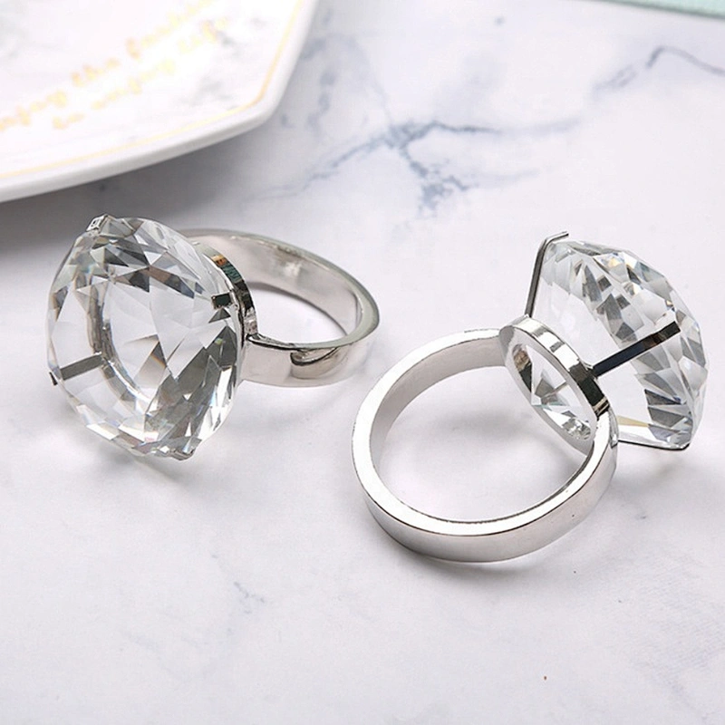 hot sale crystal diamond napkin ring for wedding table decoration