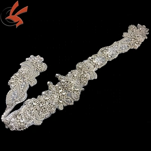 Wedding Dresses Sash Rhinestone Applique DIY Bling Bridal Wedding Crystal Belt
