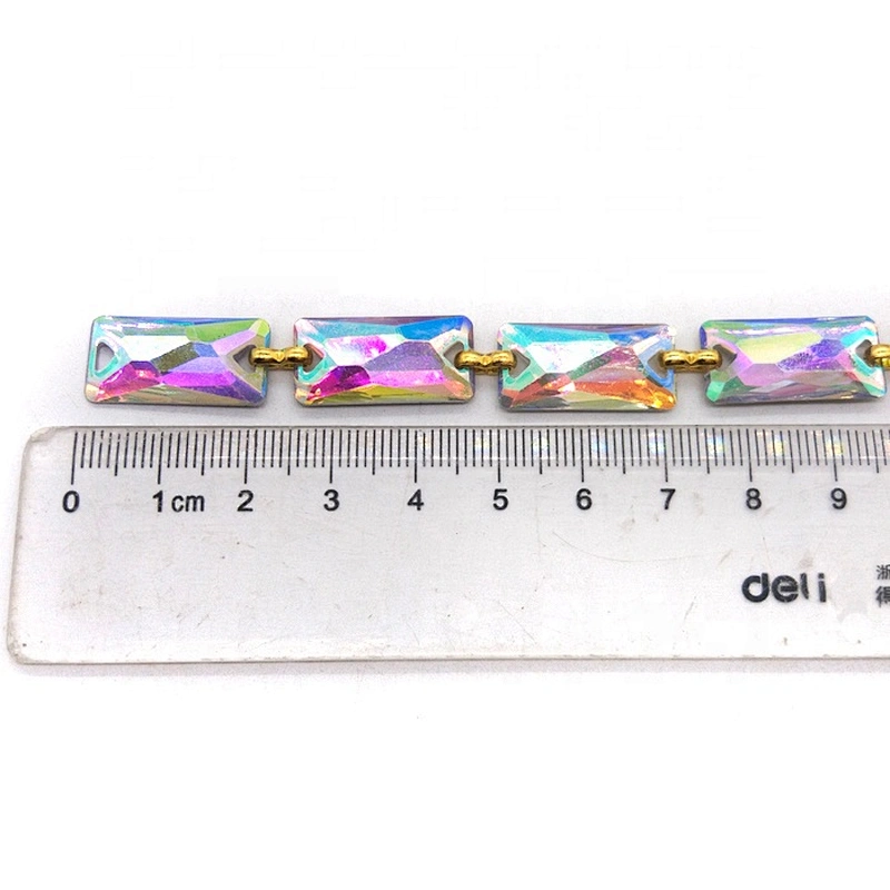 Handmade  AB clear resin Rhinestone Trim
