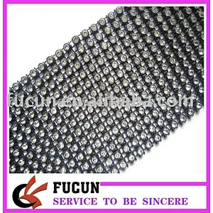 crystal plastic tape rhinestone trimming decoration for diamond wedding
