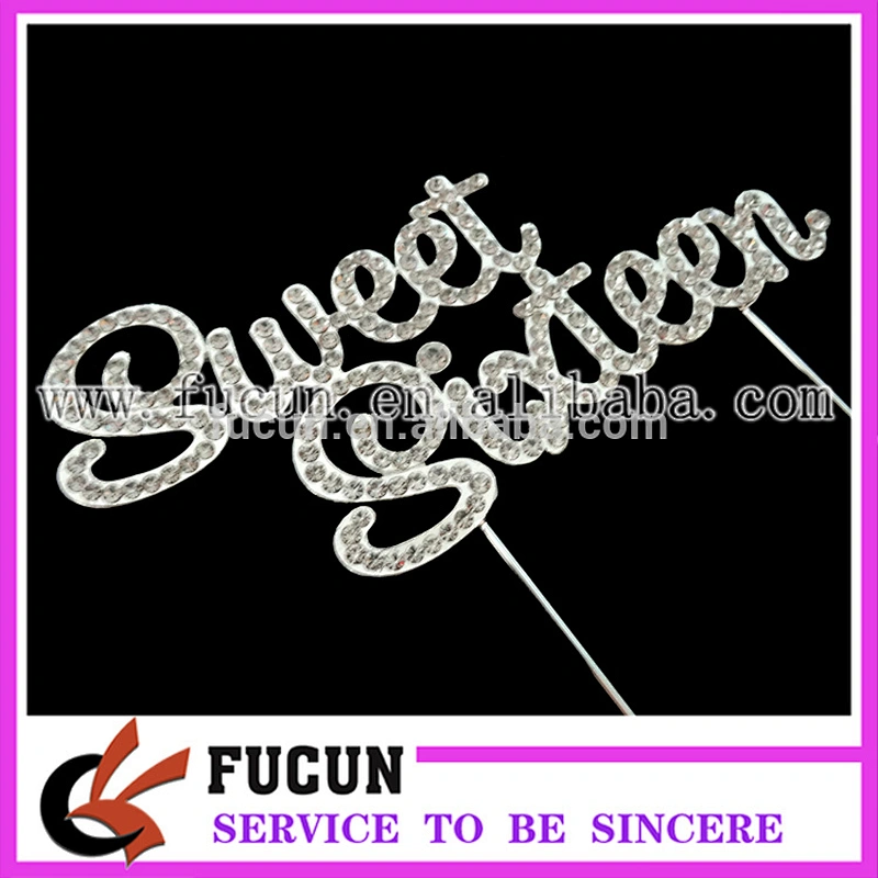 Hot sale crystal Sweet Sixteen birthday cake party centerpiece/diamond candelabras decorations