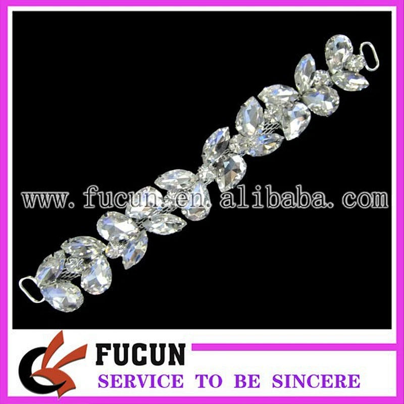 wholesale crystal rhinestone bikini/diamante connector for bikini swimwear