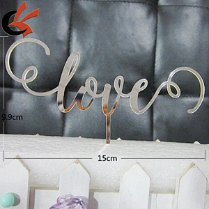 Personalized Love Acrylic Cake Topper Wedding Cake Topper