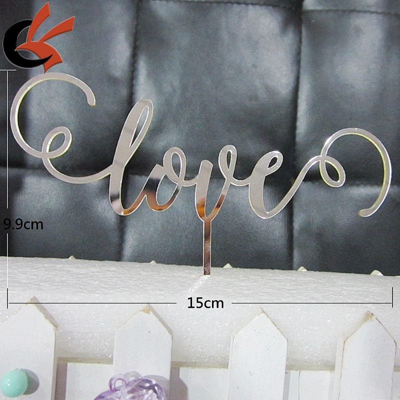 Personalized Love Acrylic Cake Topper Wedding Cake Topper