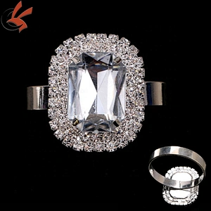 Wholesale Wedding Elegant Rhinestone Pearl Napkin Rings