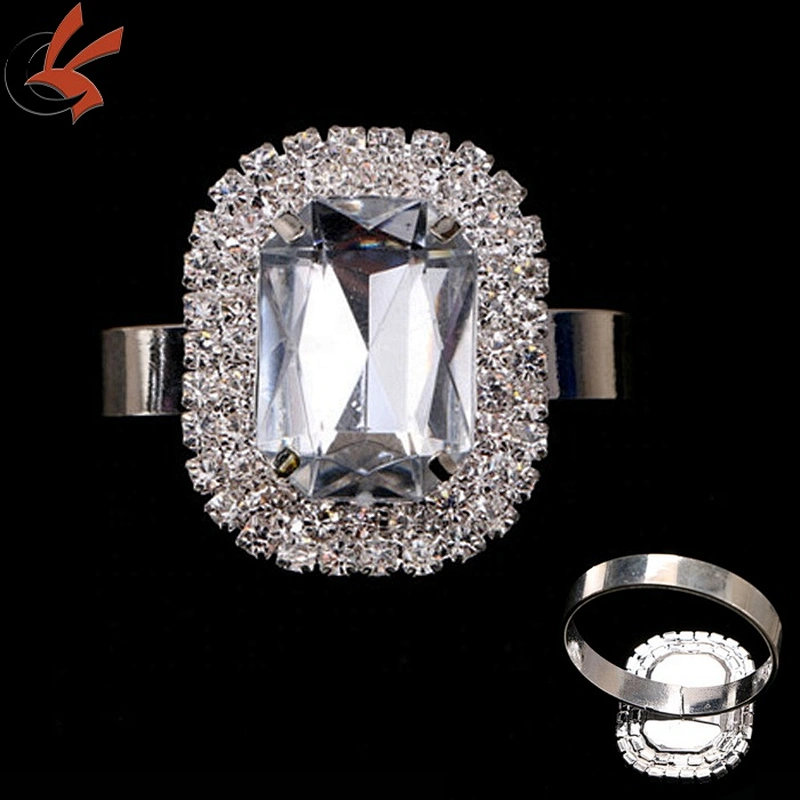 Wholesale Wedding Elegant Rhinestone Pearl Napkin Rings