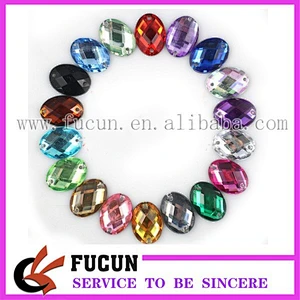 round shape flatback acrylic stone