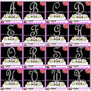 Chinese high quality wedding cake topper letters for wedding table decorations