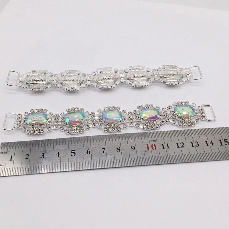 Wholesale AB Crystal Rhinestone Bikini Connectors Buckle Chain for Decoration