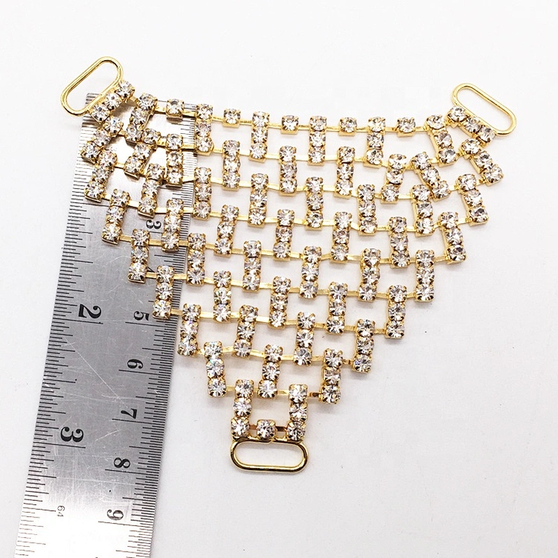 Rhinestone Net Style Crystal Mesh Jewelry Connectors for Bikini