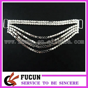 Double Row Connector 4 Hanging Strands Wholesale bikini side connector NPC IFBB contest Dangle