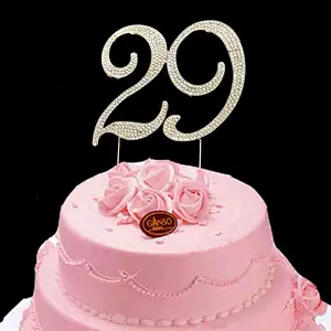 New design rhinestone figure cake topper for birthday party