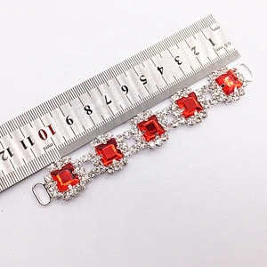 Various size and colours diamante women swimming suit rhinestone buckle bikini connector