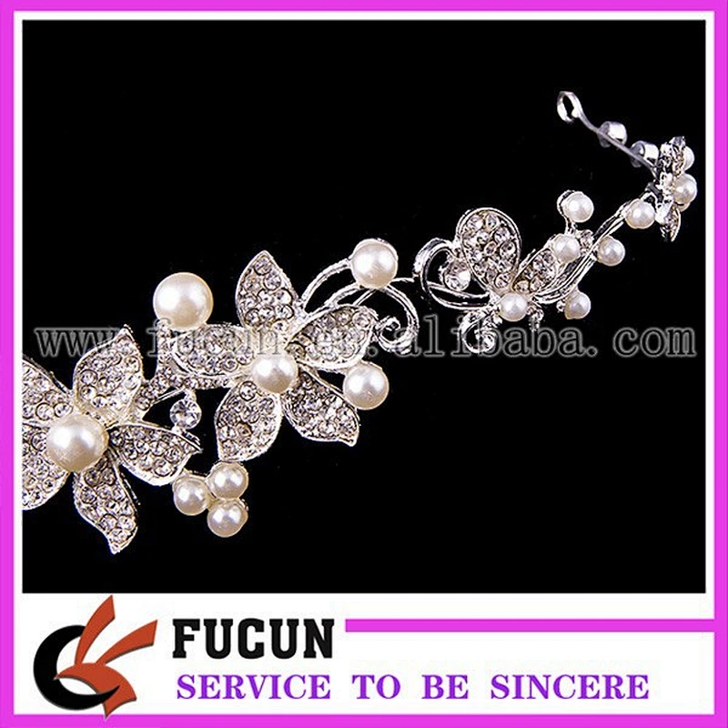 Bridesmaid Necklace Earrings pearl rhinestone Wedding Jewelry
