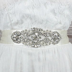 DIY wedding dress bridal fabric embroidery lace motif beaded applique patch