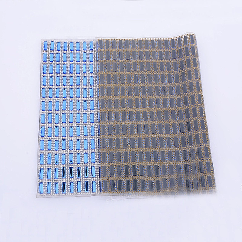 2018 wholesale fashion Iron On rhinestone Crystal Mesh sheet for garment