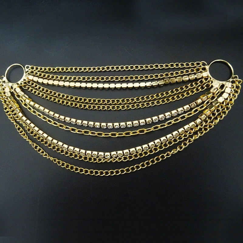 Fashion Punk Style Strong Hanging Gold Metal Chain Connector for Bikini