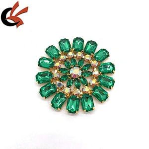 Carnival accessories green rhinestone appliques for dress