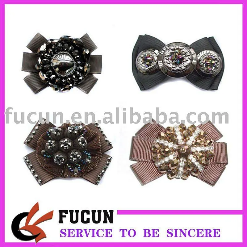 fashion flower shoes clip