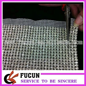 alibaba wholesale rhinestone mesh for garment