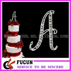 hot sale number 0 1 2 3 4 5 6 7 8 9 rhinestone cake topper for birthday cake decoration