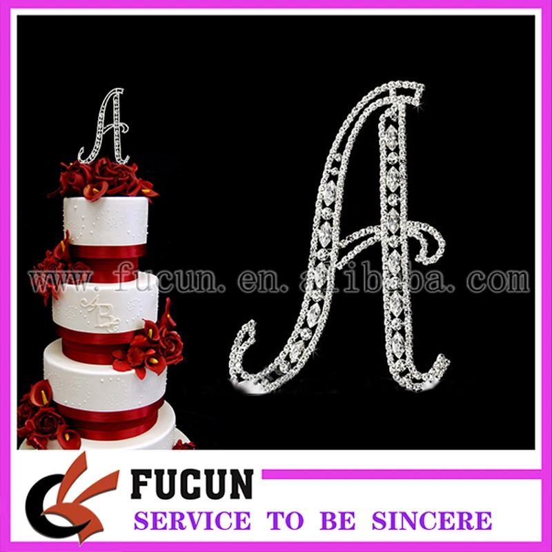 hot sale number 0 1 2 3 4 5 6 7 8 9 rhinestone cake topper for birthday cake decoration